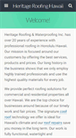 Mobile Screenshot of heritageroofinghawaii.com